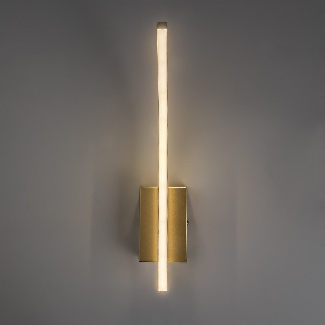 Aplică de interior Tilmann, aurie, LED 10 W, 550 lm, 4000 K, H 36 cm, IP44, cu comandă tactilă, 75089