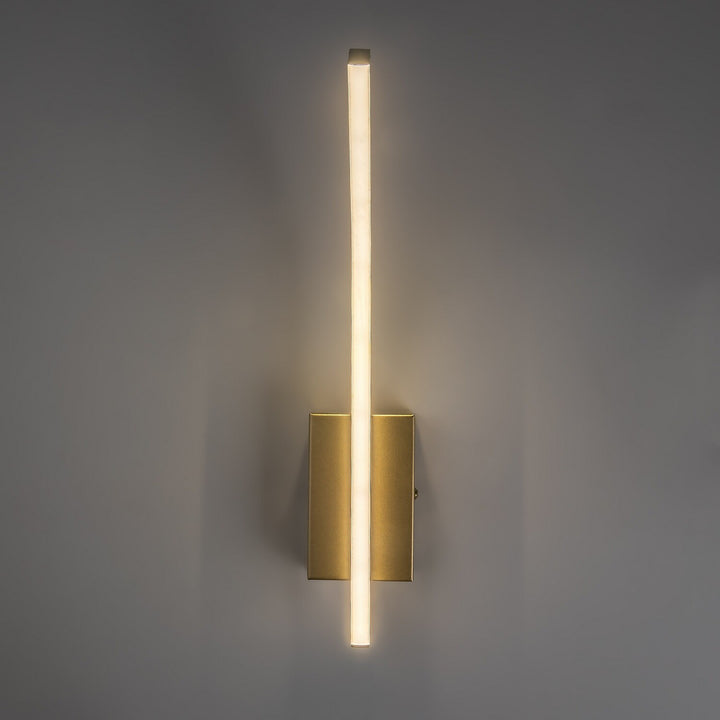 Aplică de interior Tilmann, aurie, LED 10 W, 550 lm, 4000 K, H 36 cm, IP44, cu comandă tactilă, 75089