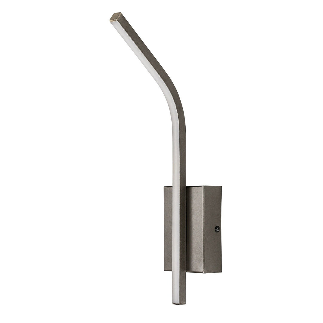 Aplică de interior Tilmann, culoare gunmetal, LED 10 W, 550 lm, 4000 K, înălțime 36 cm, IP44, cu comandă tactilă, 75000