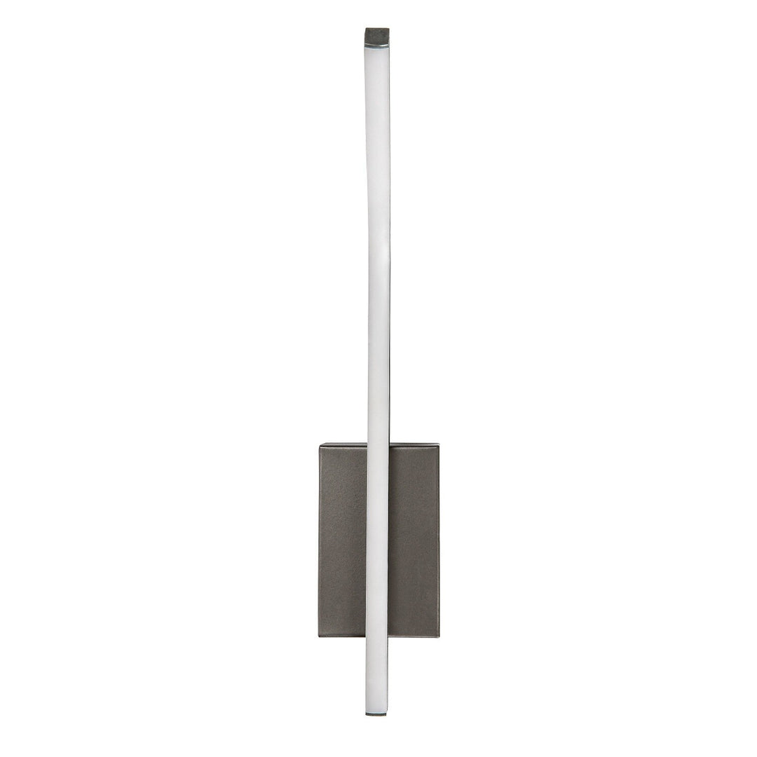 Aplică de interior Tilmann, culoare gunmetal, LED 10 W, 550 lm, 4000 K, înălțime 36 cm, IP44, cu comandă tactilă, 75000