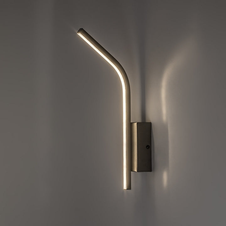 Aplică de interior Tilmann, culoare gunmetal, LED 10 W, 550 lm, 4000 K, înălțime 36 cm, IP44, cu comandă tactilă, 75000