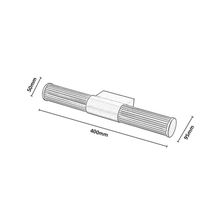 Aplică de baie, Calyn, LED 8 W, 4000 K, 620 lm, L 40 cm, auriu, IP44, 75104