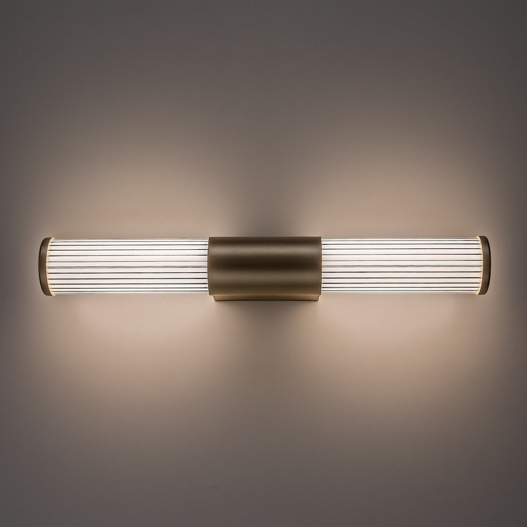 Aplică de baie, Calyn, LED 8 W, 4000 K, 620 lm, L 40 cm, auriu, IP44, 75104