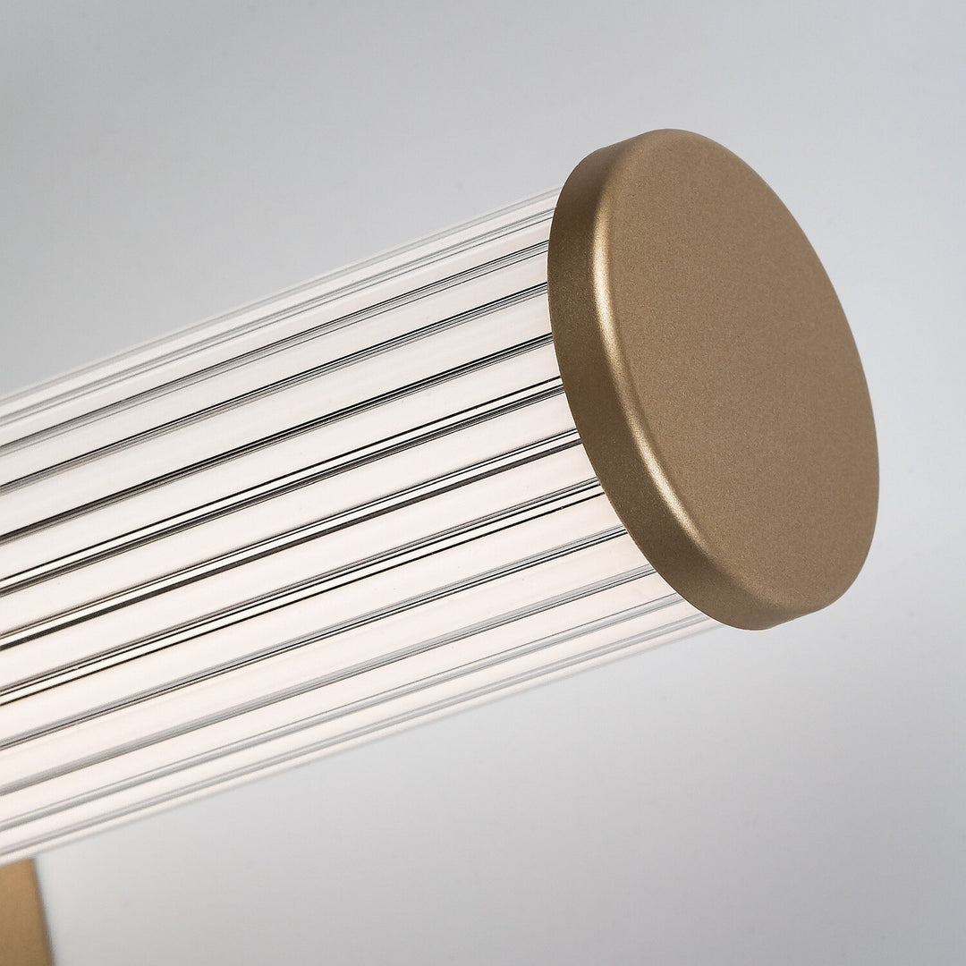 Aplică de baie, Calyn, LED 8 W, 4000 K, 620 lm, L 40 cm, auriu, IP44, 75104