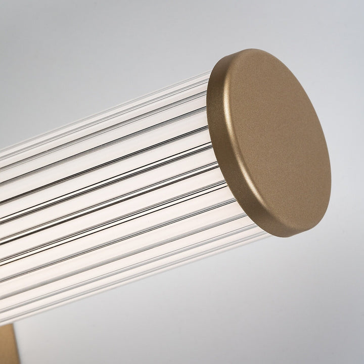 Aplică de baie, Calyn, LED 8 W, 4000 K, 620 lm, L 40 cm, auriu, IP44, 75104