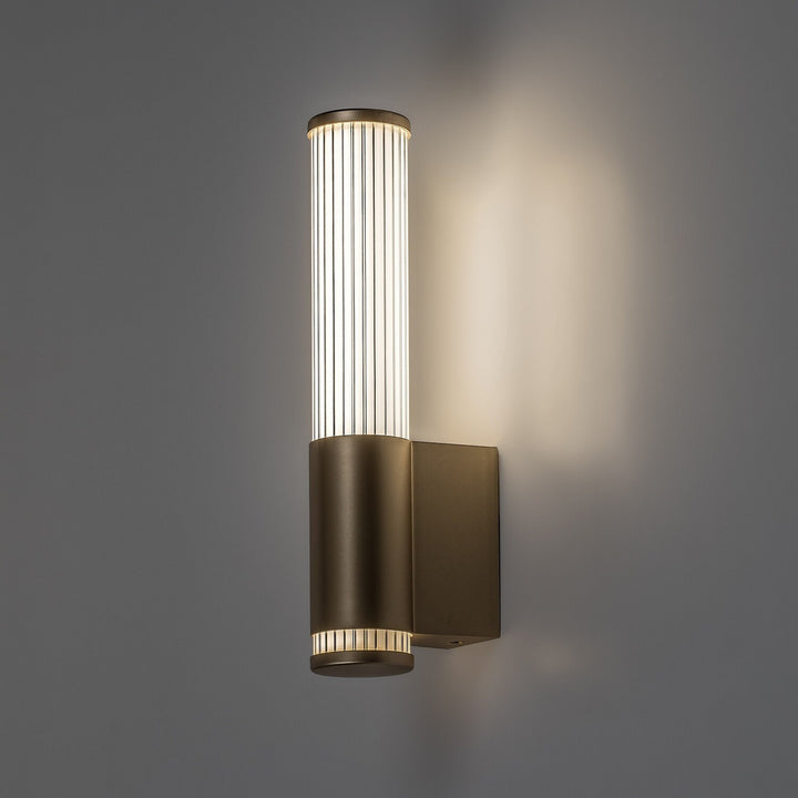 Aplică de baie, Calyn, LED 6 W, 4000 K, 530 lm, H 29 cm, auriu, IP44, 75106