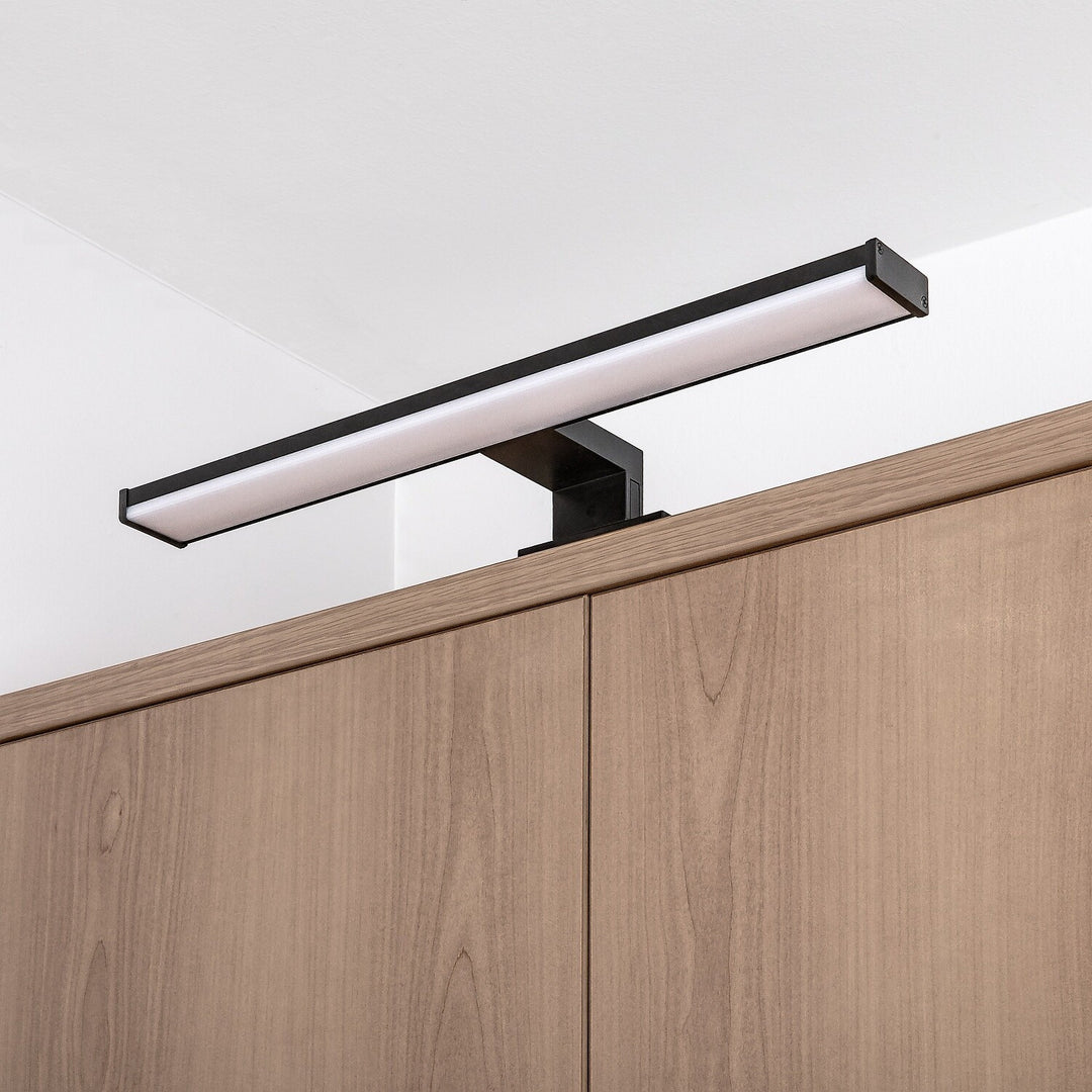 Aplică de baie, Seyra, LED 8 W, 4000 K, 650 lm, L 40 cm, negru, IP44, 75112