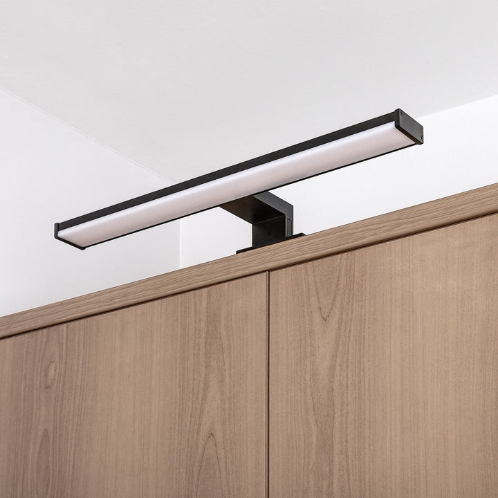 Aplică de baie, Seyra, LED 8 W, 4000 K, 650 lm, L 40 cm, negru, IP44, 75112