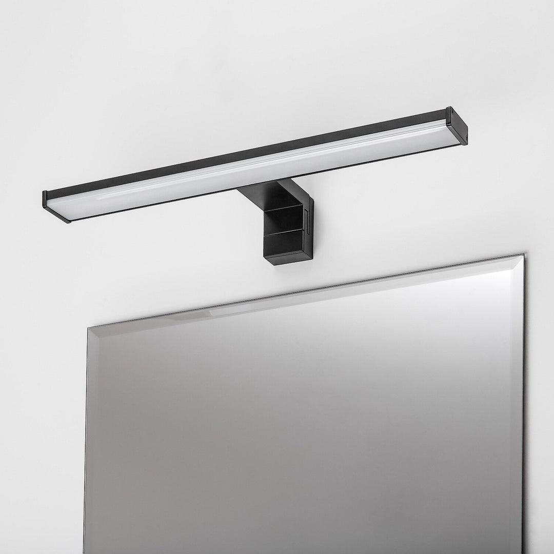 Aplică de baie, Seyra, LED 8 W, 4000 K, 650 lm, L 40 cm, negru, IP44, 75112