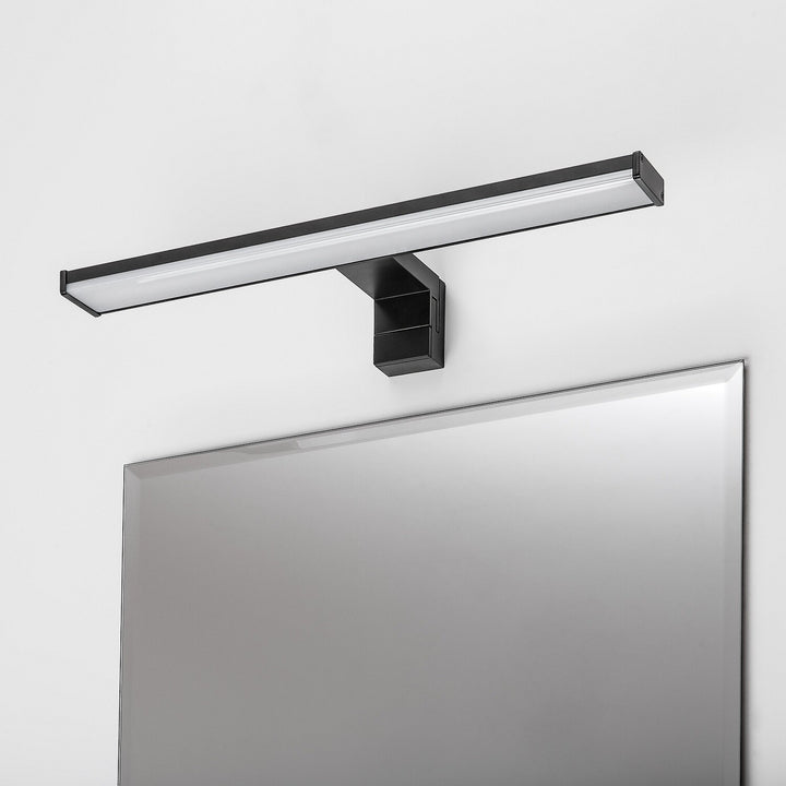 Aplică de baie, Seyra, LED 8 W, 4000 K, 650 lm, L 40 cm, negru, IP44, 75112