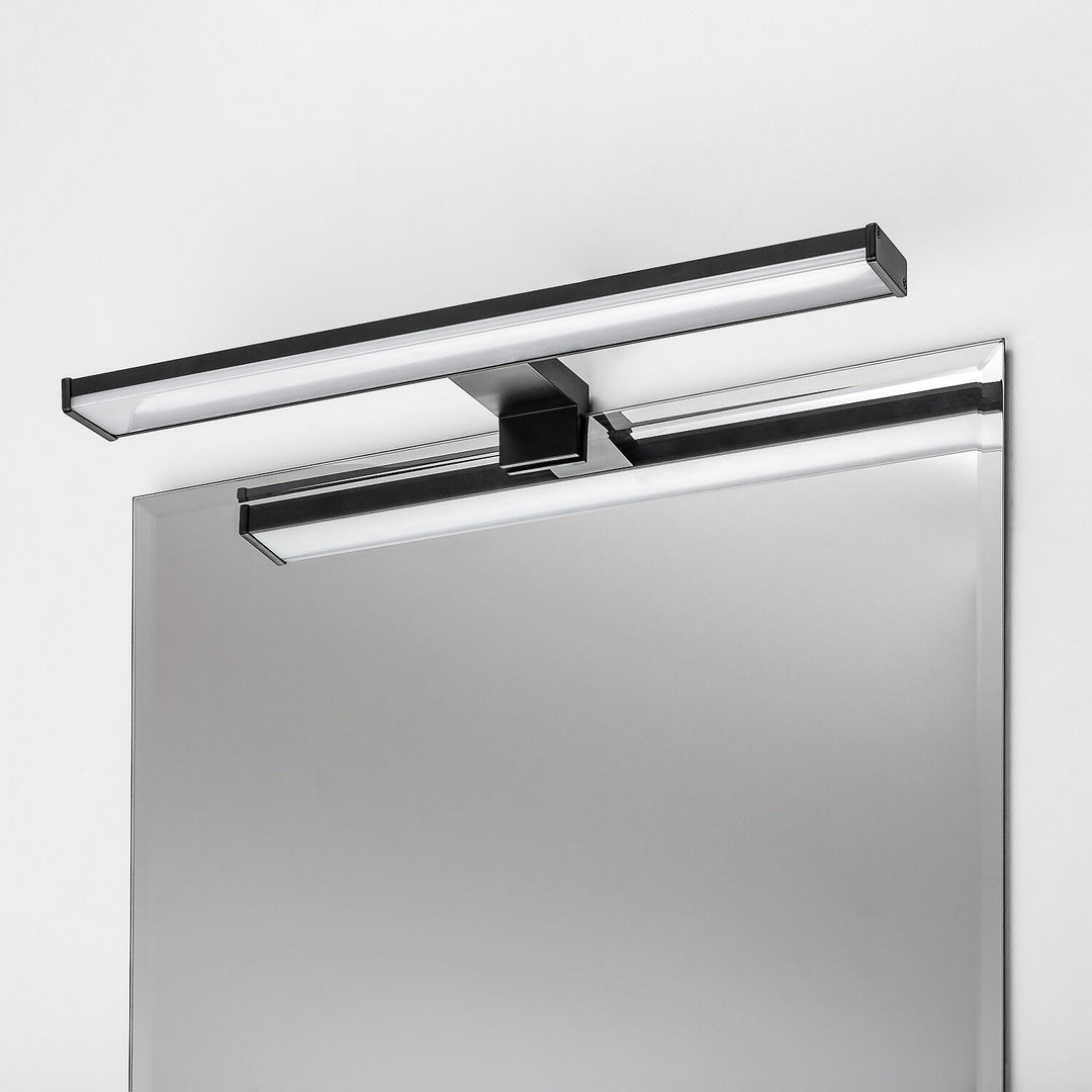 Aplică de baie, Seyra, LED 8 W, 4000 K, 650 lm, L 40 cm, negru, IP44, 75112