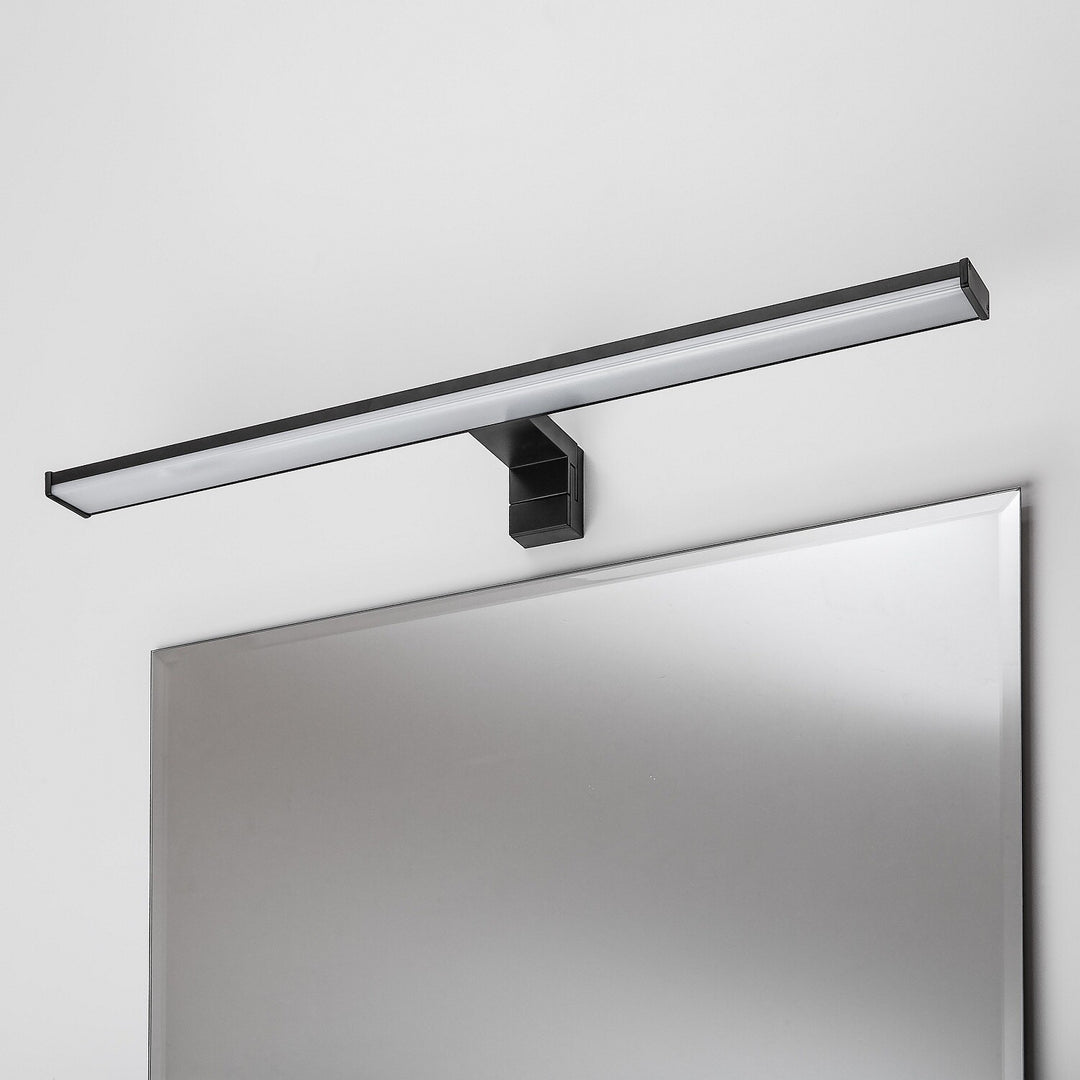 Aplică de baie, Seyra, LED 12 W, 4000 K, 910 lm, L 60 cm, negru, IP44, 75113