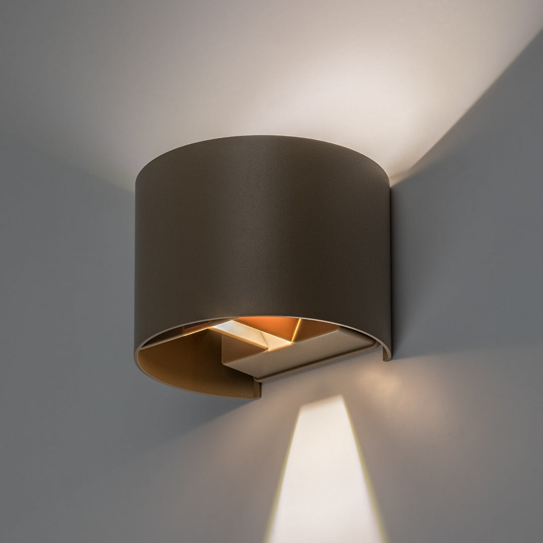 Aplică de exterior, Virna, LED 5 W, 420 lm, temperatură de culoare 2700, 4000, 6500 K, IP54, gri-bej, 77217