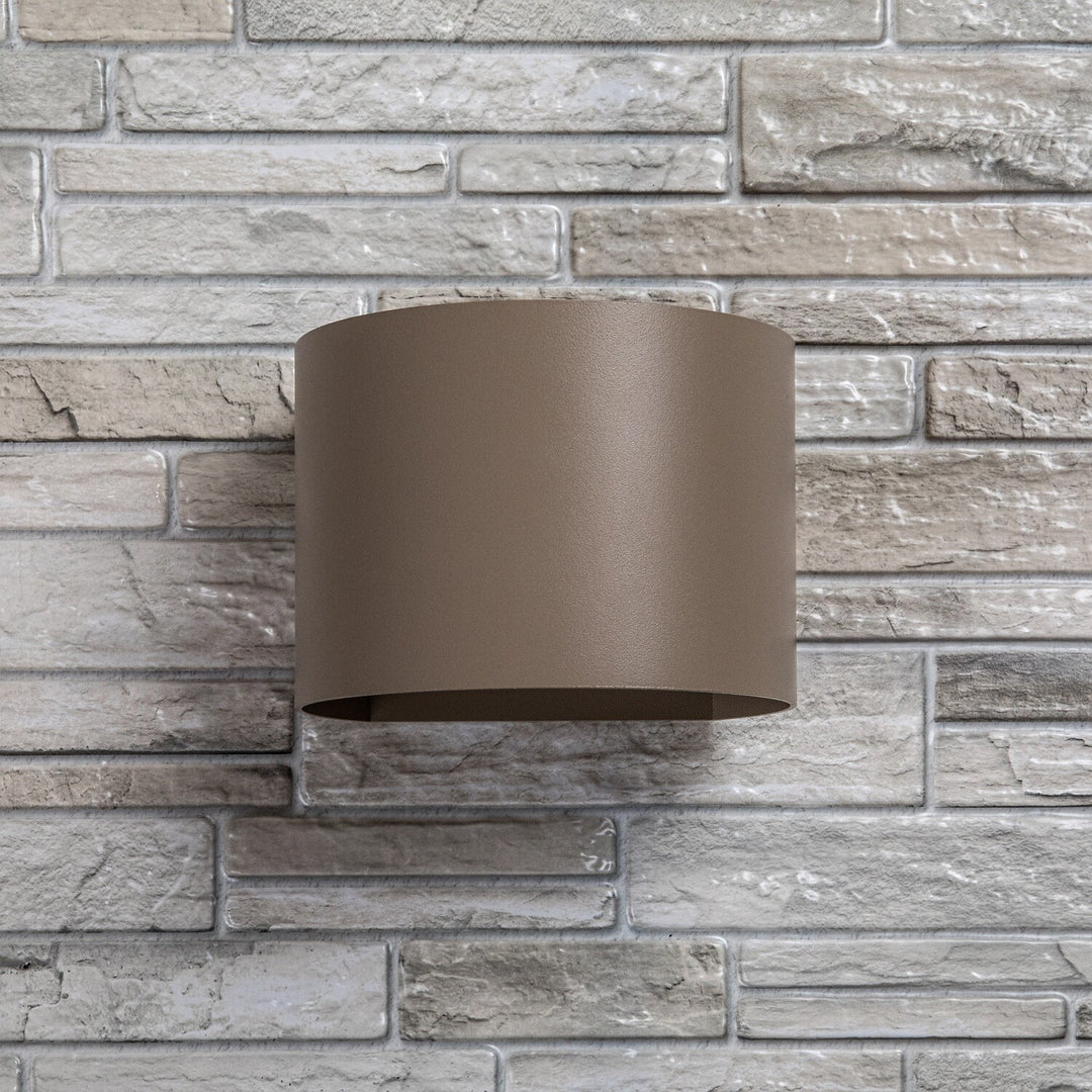 Aplică de exterior, Virna, LED 5 W, 420 lm, temperatură de culoare 2700, 4000, 6500 K, IP54, gri-bej, 77217
