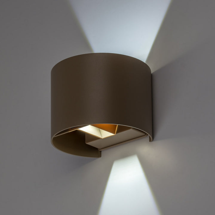 Aplică de exterior, Virna, LED 5 W, 420 lm, temperatură de culoare 2700, 4000, 6500 K, IP54, gri-bej, 77217