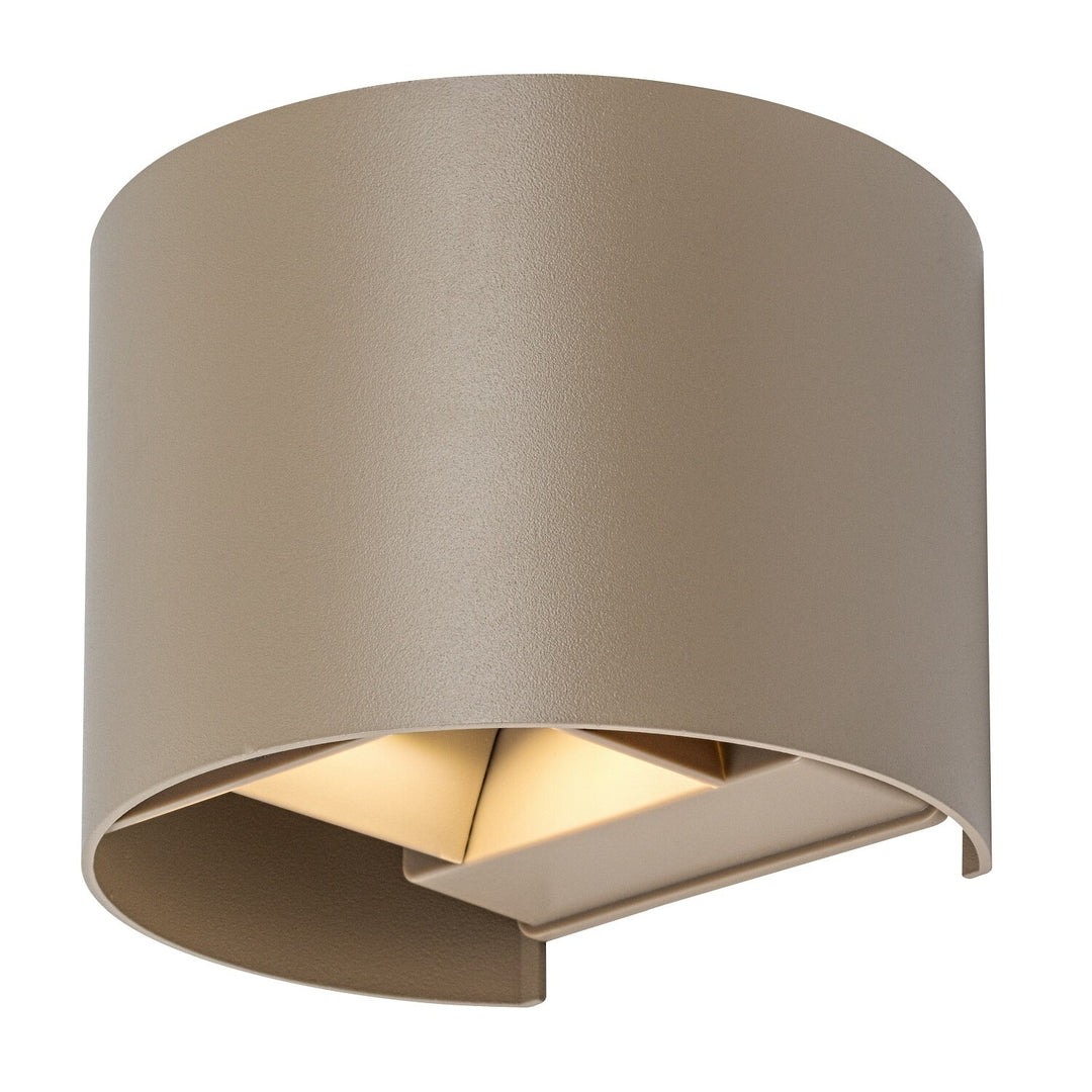 Aplică de exterior, Virna, LED 5 W, 420 lm, temperatură de culoare 2700, 4000, 6500 K, IP54, gri-bej, 77217