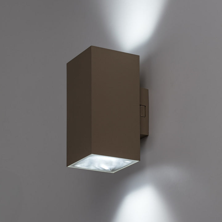 Aplică de exterior, Urfa, LED 18 W, 1800 lm, temperatură de culoare 2700, 4000, 6500 K, înălțime 16 cm, IP65, gri-bej, 77215