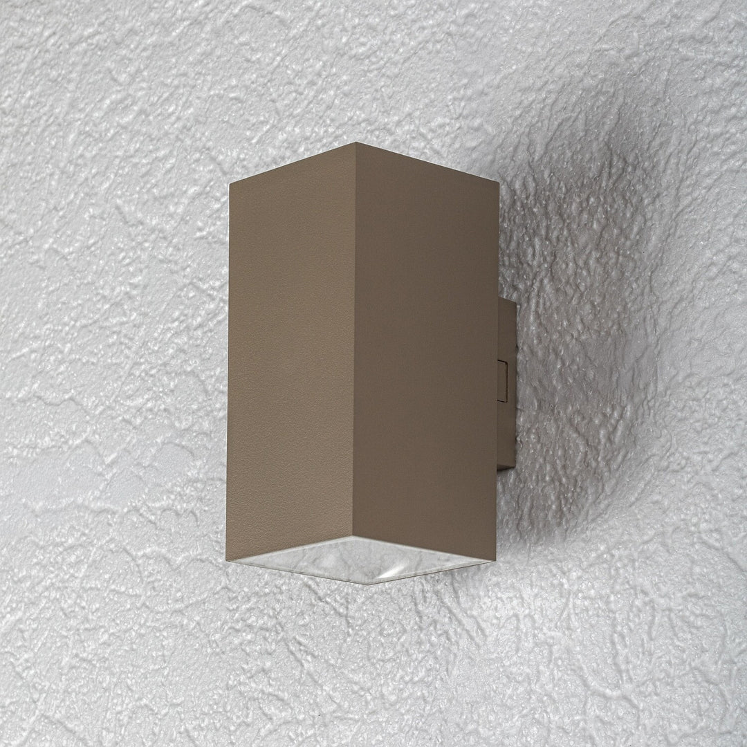 Aplică de exterior, Urfa, LED 18 W, 1800 lm, temperatură de culoare 2700, 4000, 6500 K, înălțime 16 cm, IP65, gri-bej, 77215