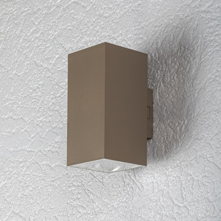 Aplică de exterior, Urfa, LED 18 W, 1800 lm, temperatură de culoare 2700, 4000, 6500 K, înălțime 16 cm, IP65, gri-bej, 77215