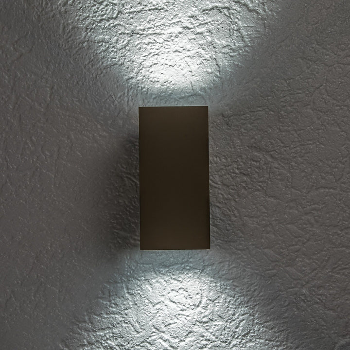 Aplică de exterior, Urfa, LED 18 W, 1800 lm, temperatură de culoare 2700, 4000, 6500 K, înălțime 16 cm, IP65, gri-bej, 77215