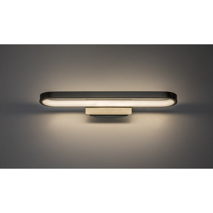 Aplică de baie, Odran, LED 15 W, 1200 lm, 4000 K, L 40 cm, culoare gunmetal, IP44, 75114