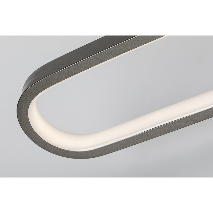 Aplică de baie, Odran, LED 18 W, 1350 lm, 4000 K, L 60 cm, culoare gunmetal, IP44, 75115