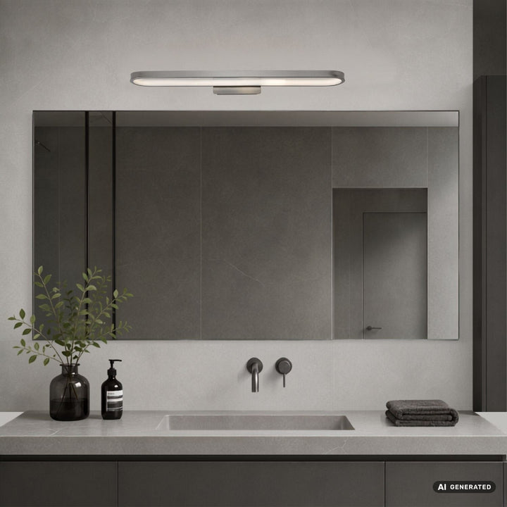 Aplică de baie, Odran, LED 18 W, 1350 lm, 4000 K, L 60 cm, culoare gunmetal, IP44, 75115