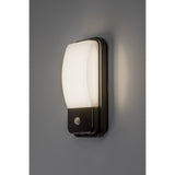Aplică de exterior, Matzen, LED 20 W, 1860 lm, 4000 K, înălțime 30 cm, IP65, negru, cu senzor PIR, 77233