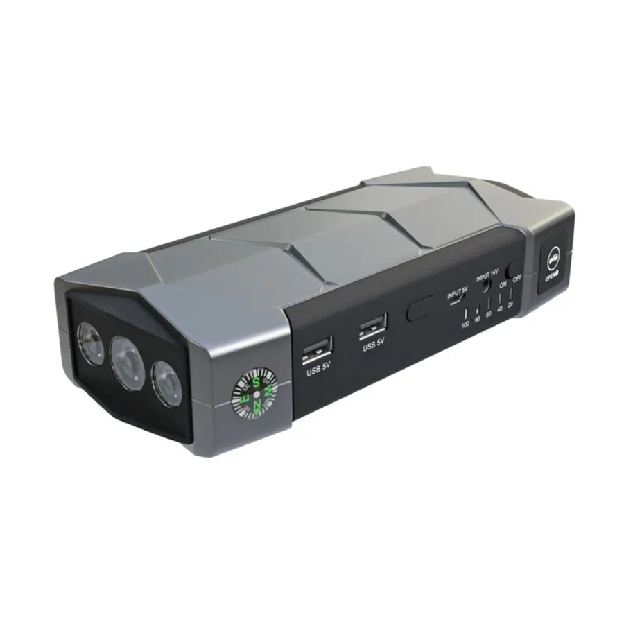 Jump Starter Extralink Jump Max7, capacitate 10000mAh, 3 LED-uri, lanternă, busolă, ciocan, curent de pornire 400A, curent de vârf 1000A