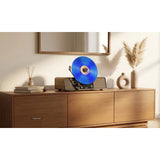 Pickup automat pentru discuri de vinil Blaupunkt, vertical, cu Bluetooth și USB, cu cap de citire Audio-Technica, compatibil cu discuri de 7" și 12", Varsovia VT200BT