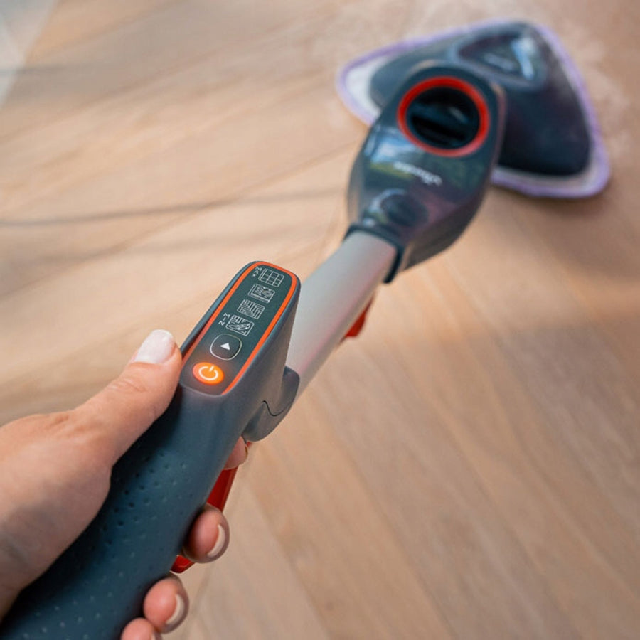 Mopul cu abur Vileda Steam Plus Pro, elimină 99,9% din bacterii, se încălzește rapid, potrivit pentru toate tipurile de pardoseli, 180839