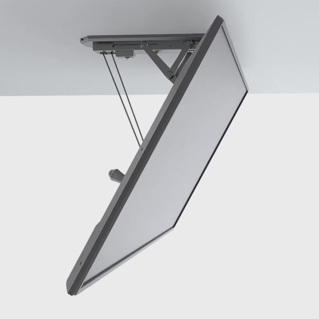 Suport electric de tavan pentru televizor, pentru pereți înclinați 32"-70" 35 kg max. telecomandă Maclean MC-880 max. VESA 600x411