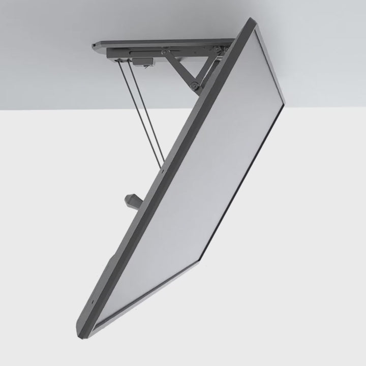 Suport electric de tavan pentru televizor, pentru pereți înclinați 32"-70" 35 kg max. telecomandă Maclean MC-880 max. VESA 600x411