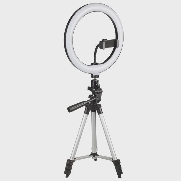 Lampa circulara Maclean Energy MCE610, bluetooth, 10 trepte de lumina, trepied inclus de 1,1m