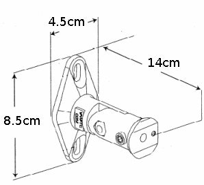 Maclean MC-528 Maclean MC-528 Suport de perete pentru difuzoare 2 PCS reglabil Universal Solid