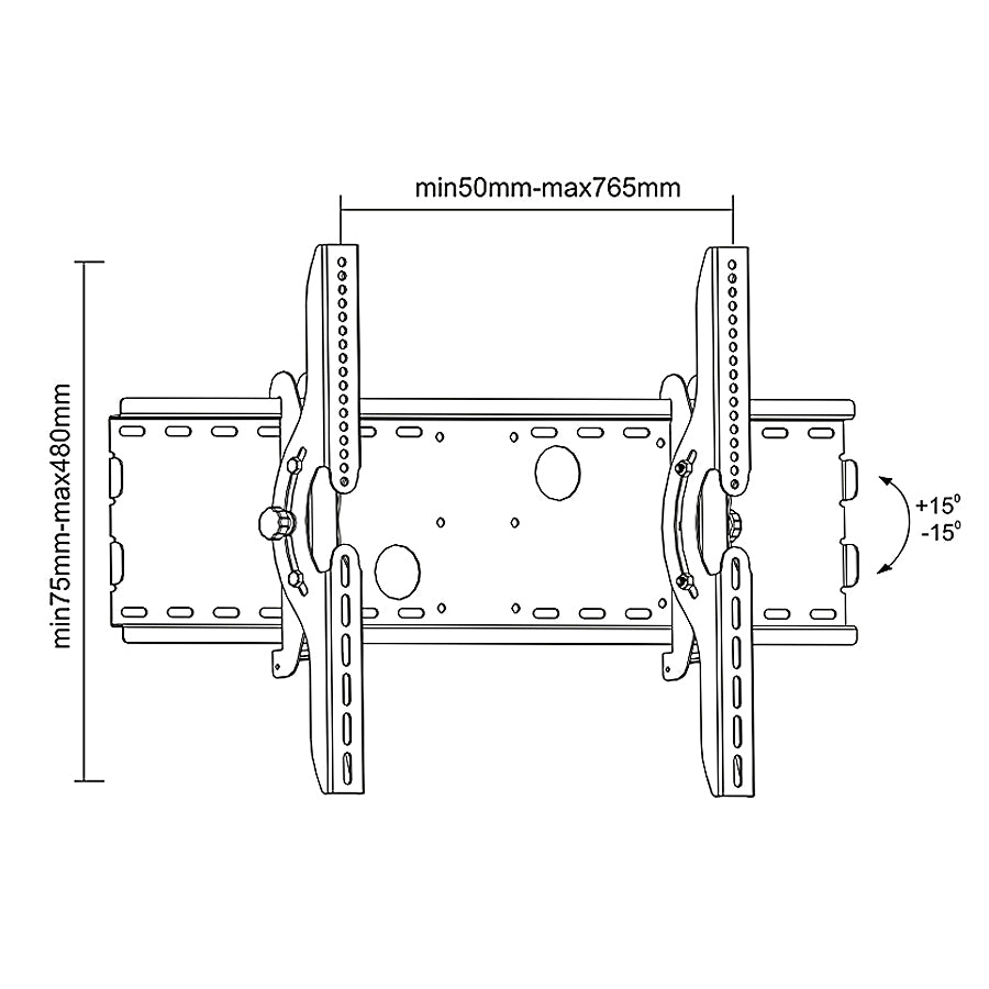 MC-521B Suport Maclean de perete pentru TV 37 - 70 "75 kg Negru