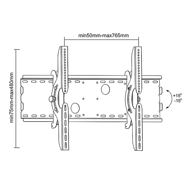 MC-521B Suport Maclean de perete pentru TV 37 - 70 "75 kg Negru