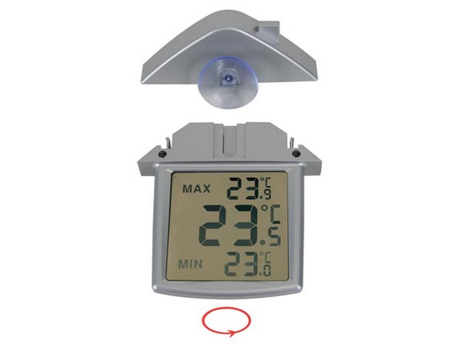 Termometru digital Perel, interior/exterior, afișaj LCD clar, WC216