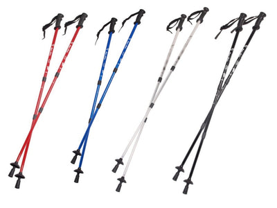 Stâlpi din aluminiu pentru nordic walking 65-135 cm roșu telescopic