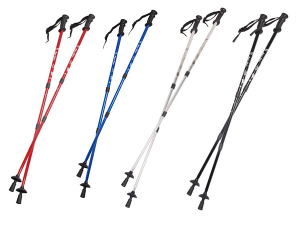 Stâlpi din aluminiu pentru nordic walking 65-135 cm roșu telescopic