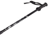 Stâlpi de nordic walking, sistem din aluminiu rezistent la șocuri 65-135cm culoare EUROBATT negru
