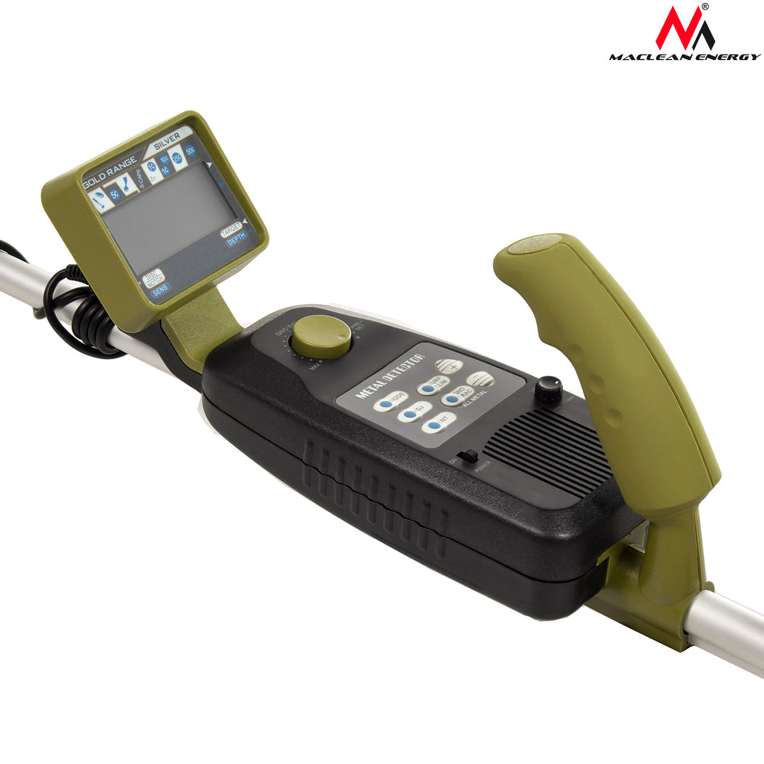 Detector de metale MCE972, cu indicator digital LCD, negru-verde