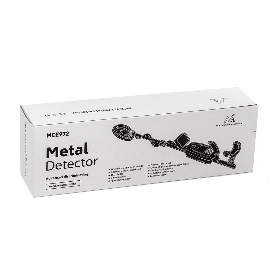 Detector de metale MCE972, cu indicator digital LCD, negru-verde