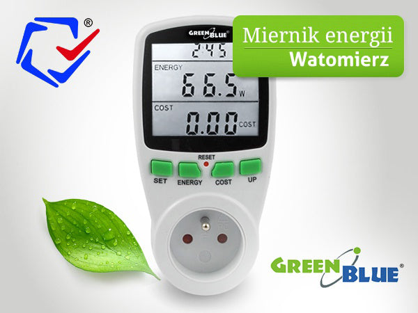 Priza cu control energetic,GreenBlue GB202,afiseaza consumul actual de curent al unui aparat