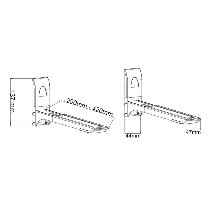 Maclean MC-607 Suport universal pentru cuptor de perete reglabil