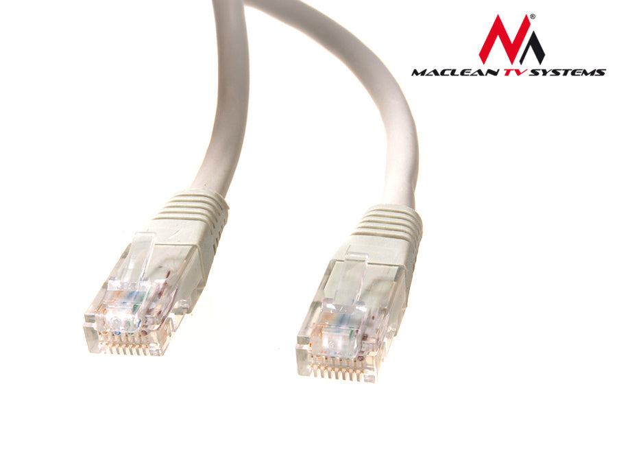 Cablu de rețea cablu patch UTP Cat.5e 24AWG, 2 x RJ45 tată 0,5 m Maclean MCTV-646