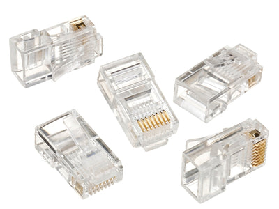 Înaltă calitate RJ45 8P8C 5e cablu RJ45 8P8C 5e fișe Maclean MCTV-663 - 100pcs.