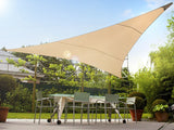 UV poliester poliester gradina umbra naviga 3.6m triunghi GreenBlue GB500 cremă suprafață hidrofobă