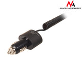 Încărcător auto Maclean, spirală Lightning, 2xUSB, 5.2A, 1.8m, MCE76
