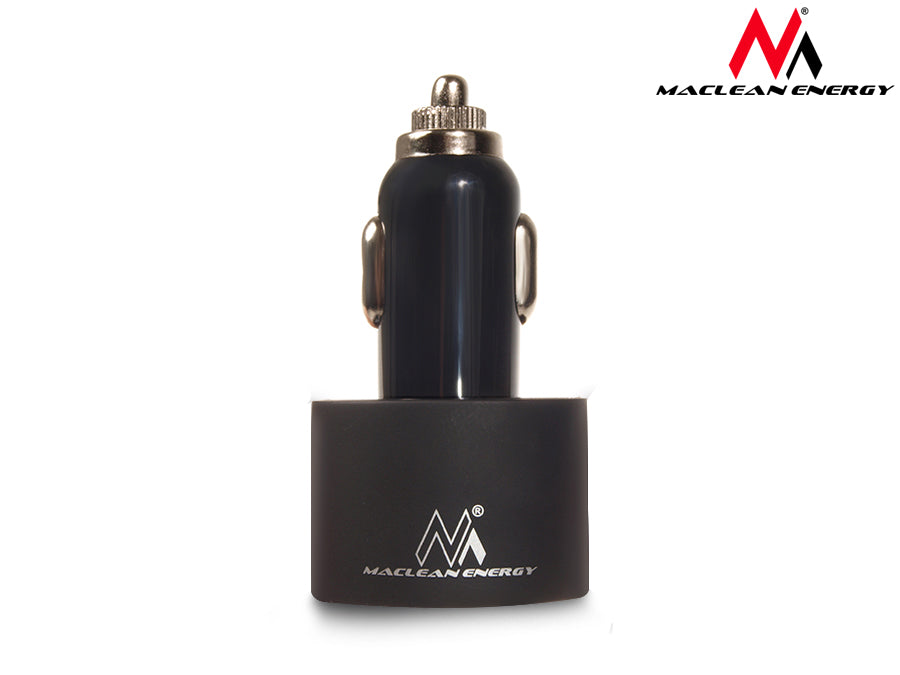Încărcător auto Maclean, spirală Lightning, 2xUSB, 5.2A, 1.8m, MCE76